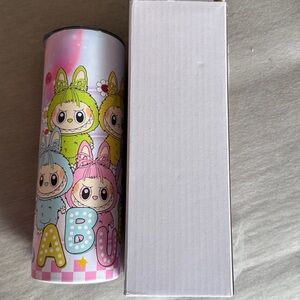 Brand New in Box Labubu Colorful Tumbler, includes Sliding Top & Straw